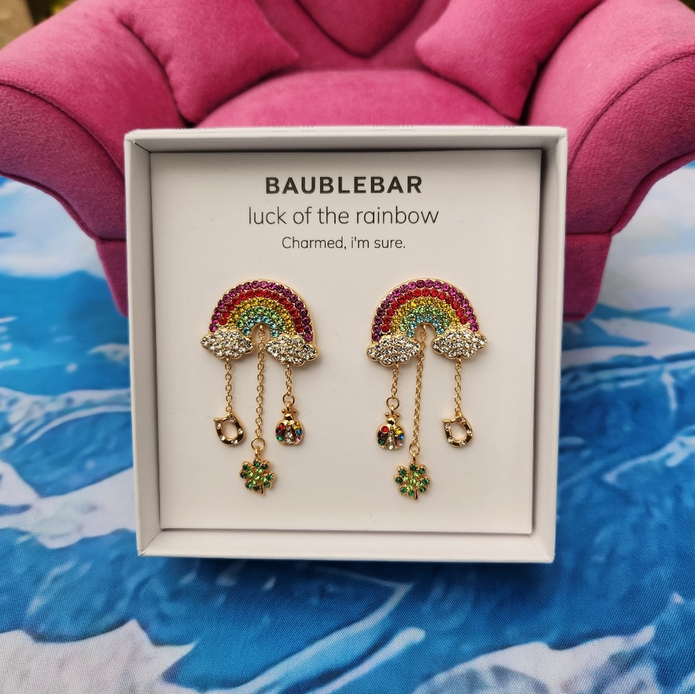 Baublebar Luck Of The Rainbow 🌈 Earrings NWT - Picture 4 of 5